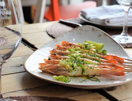 Grilled white shrimp (200 gr.)