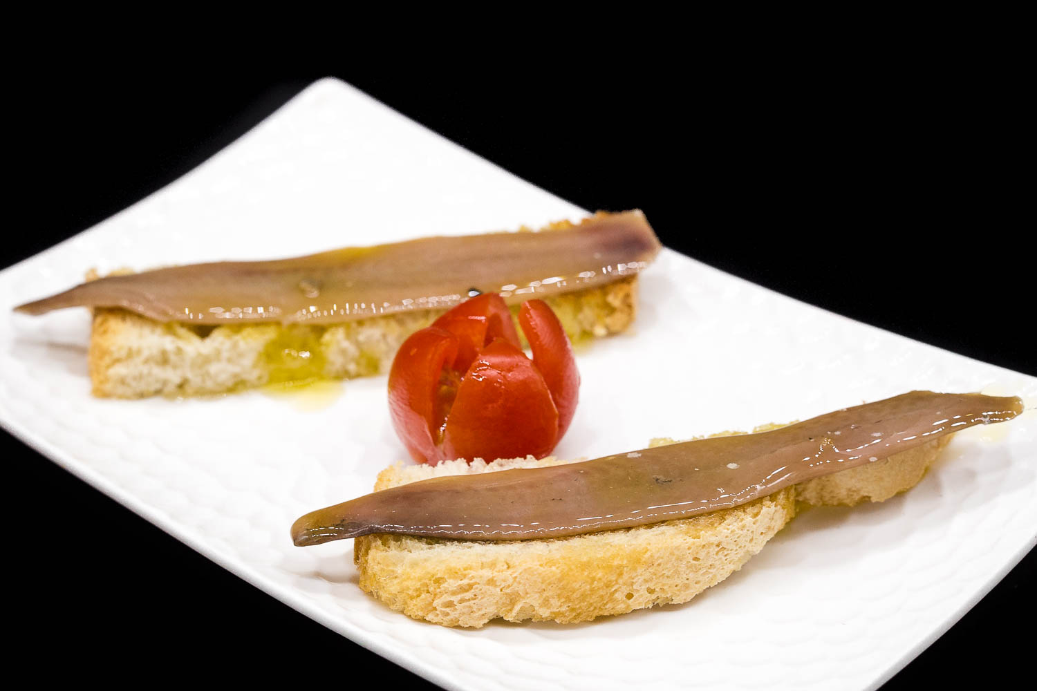 Cantabrian anchovies on bread