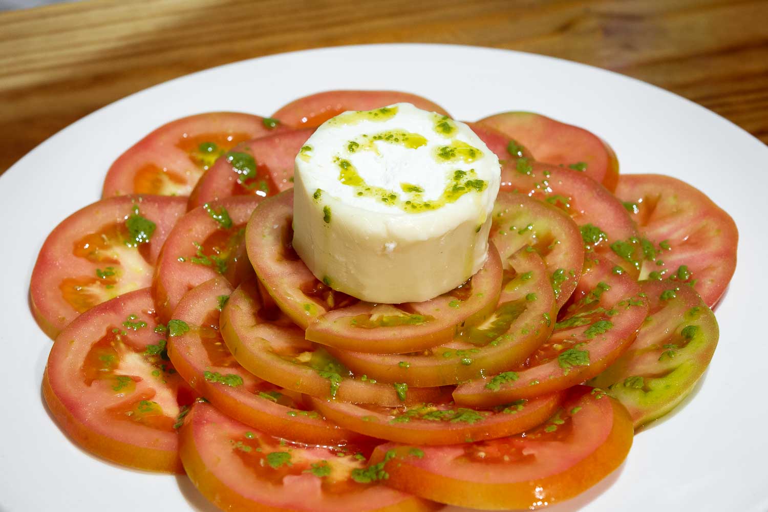 Tomato with cheese