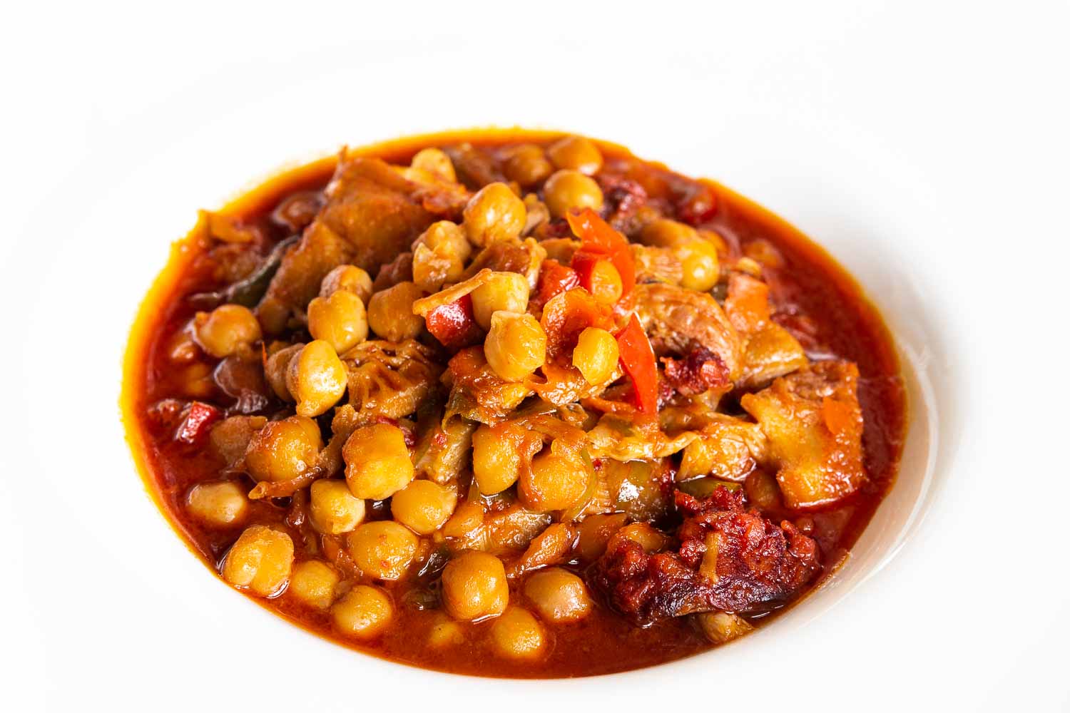 Chickpeas with meat