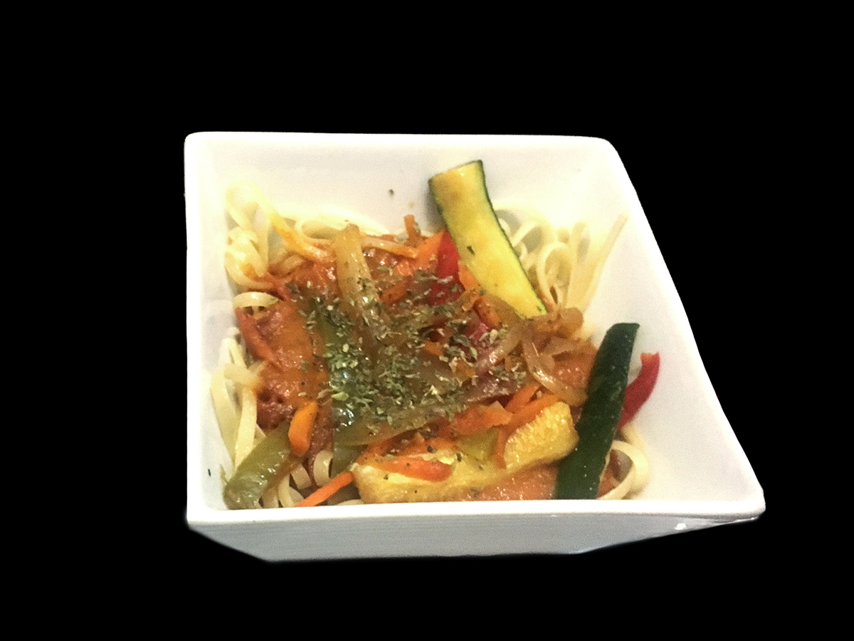 Sauteed vegetables noodles or with any other sauce