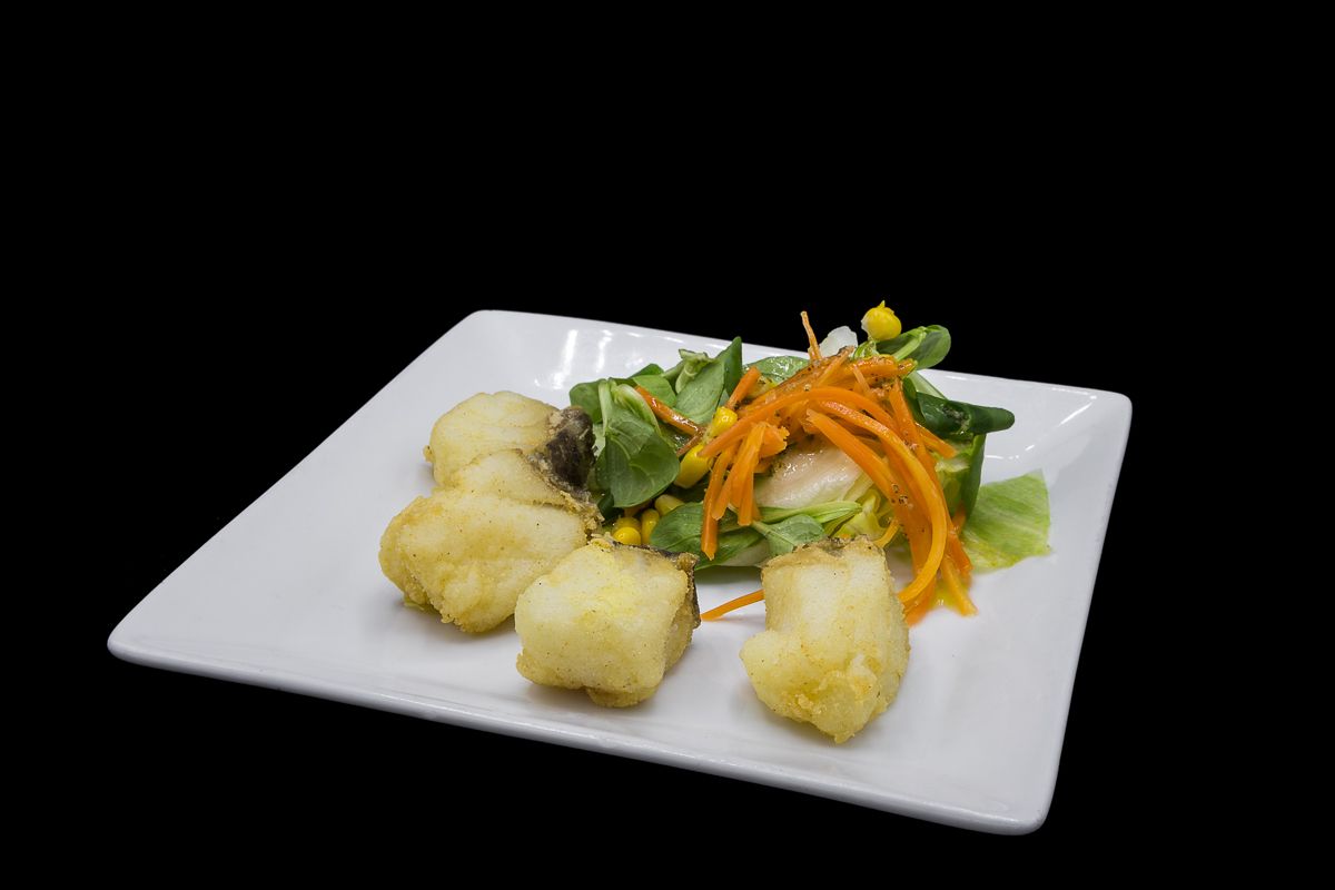 Fried cod or cod “au gratin”