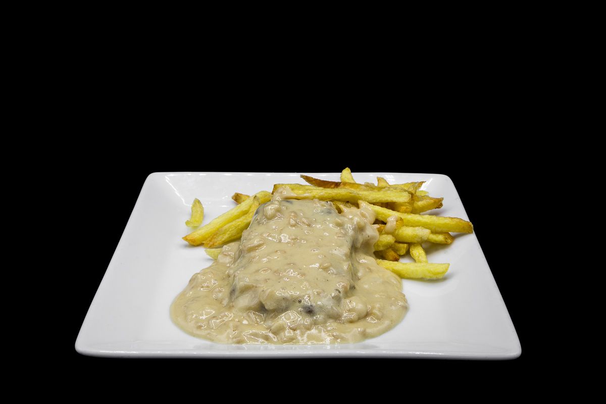Russian fillet with almond sauce