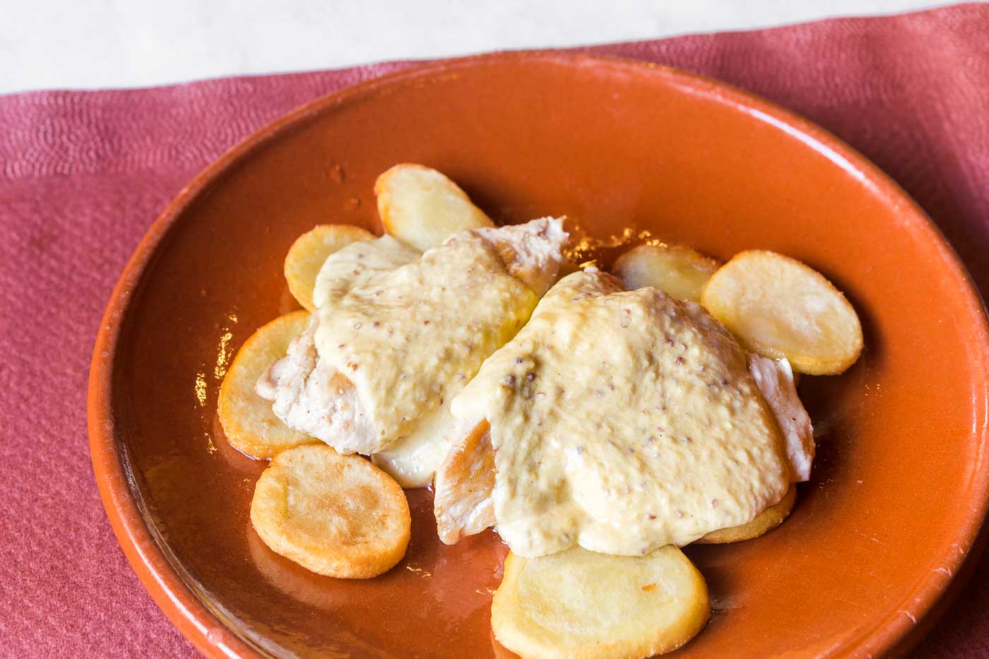 Chicken Breast with Mustard Old