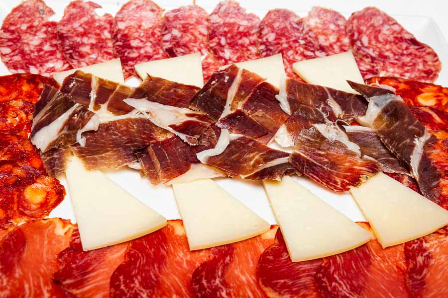 A selection of iberian cold meats