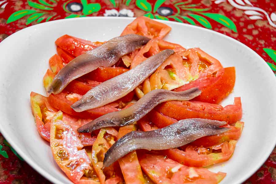 Tomato and Anchovy Salad