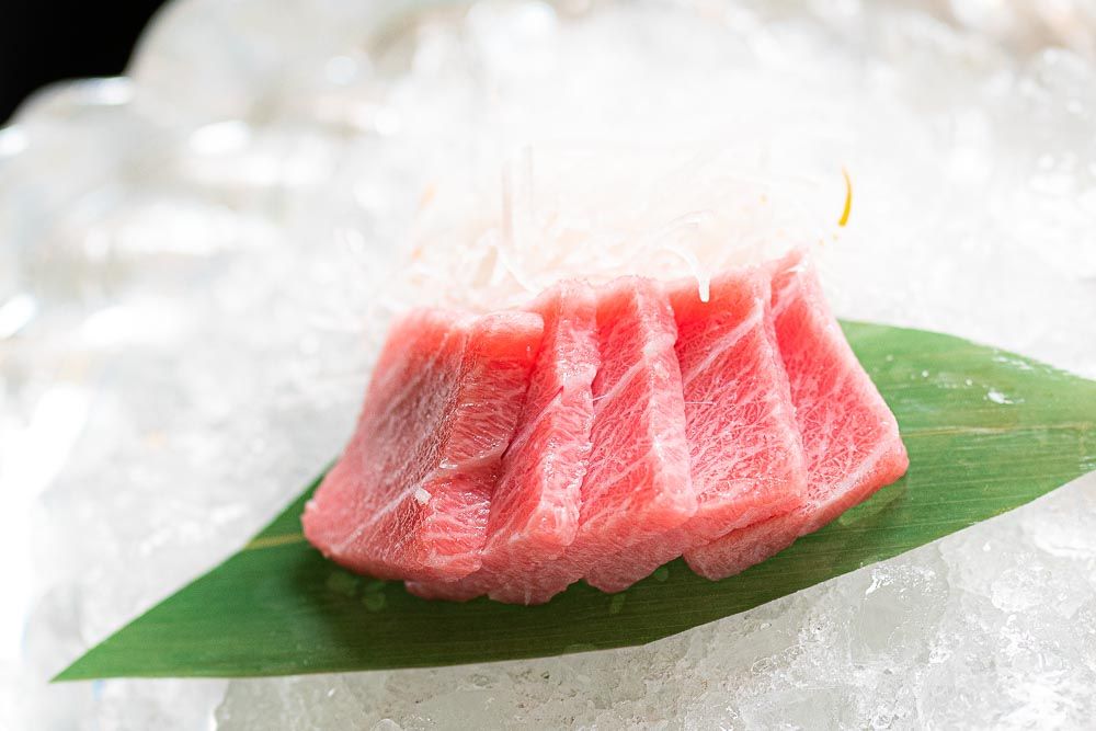 Sashimi de touro de atum (5 cortes)