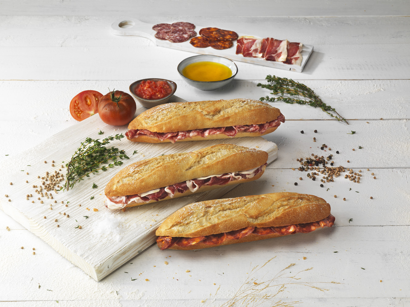 Iberian 'chorizo' sandwich
