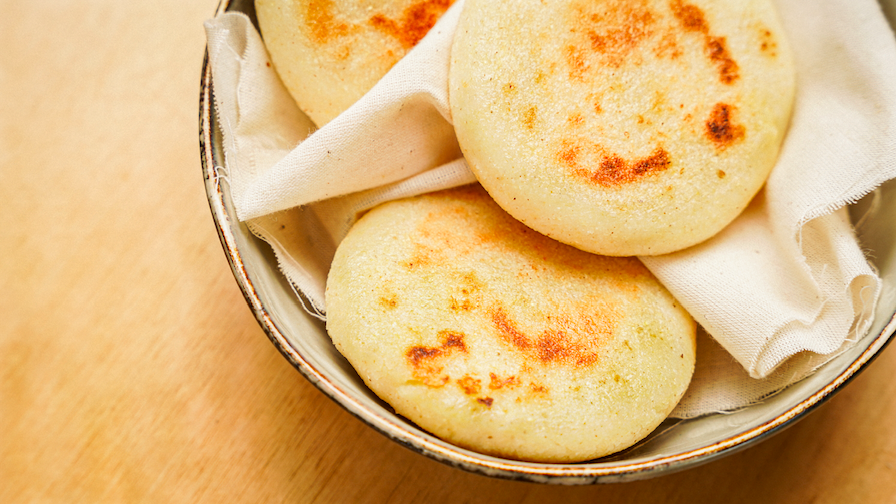 Arepas stuffed with cheese