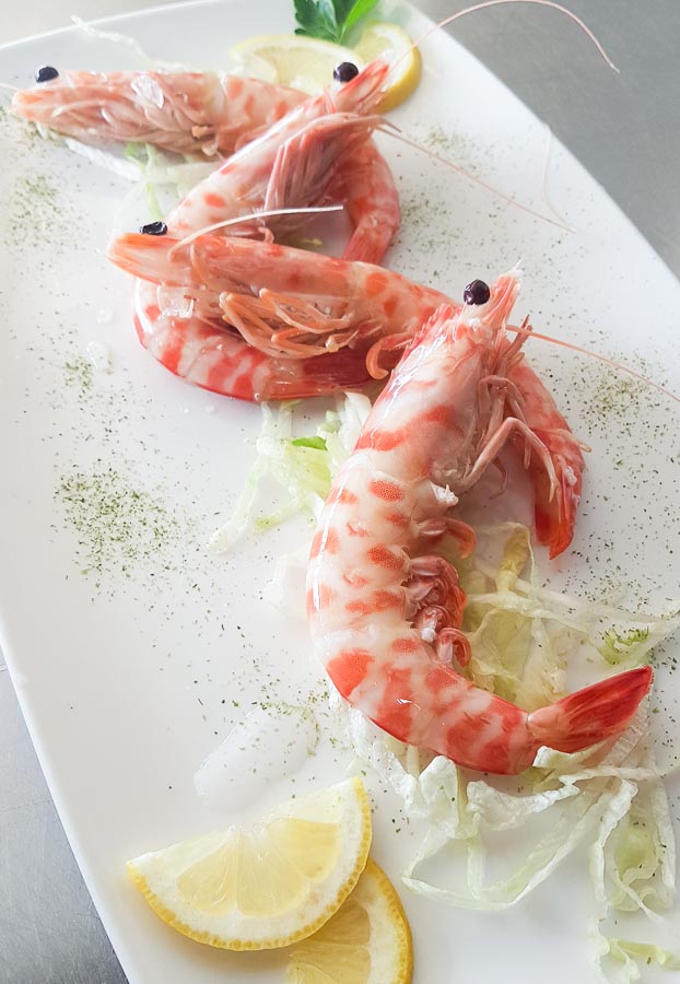 Cooked shrimp (€/kg)