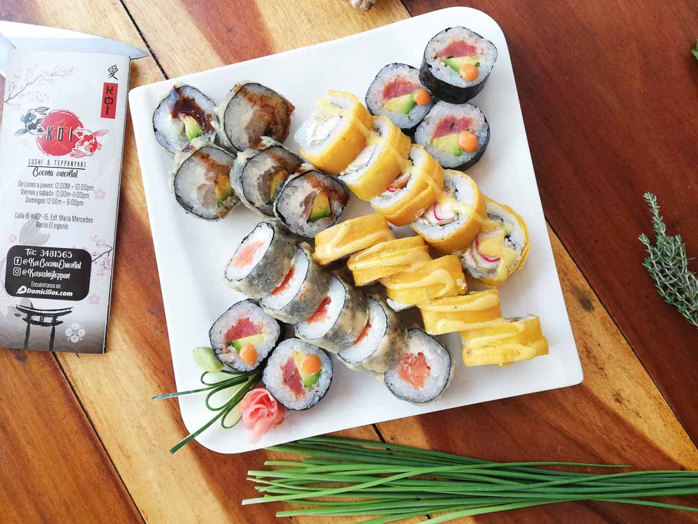 25 pedaços de sushi