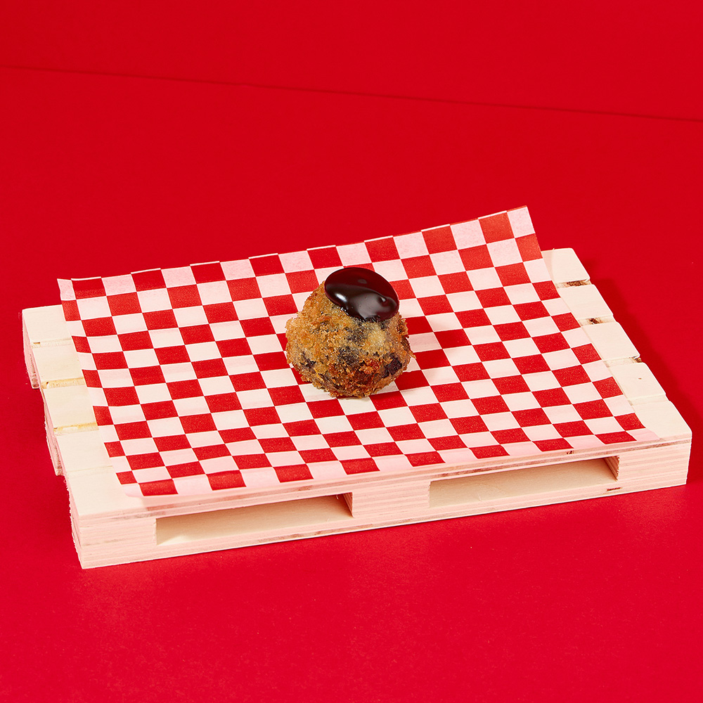 1 x 自制雕塑炸肉饼