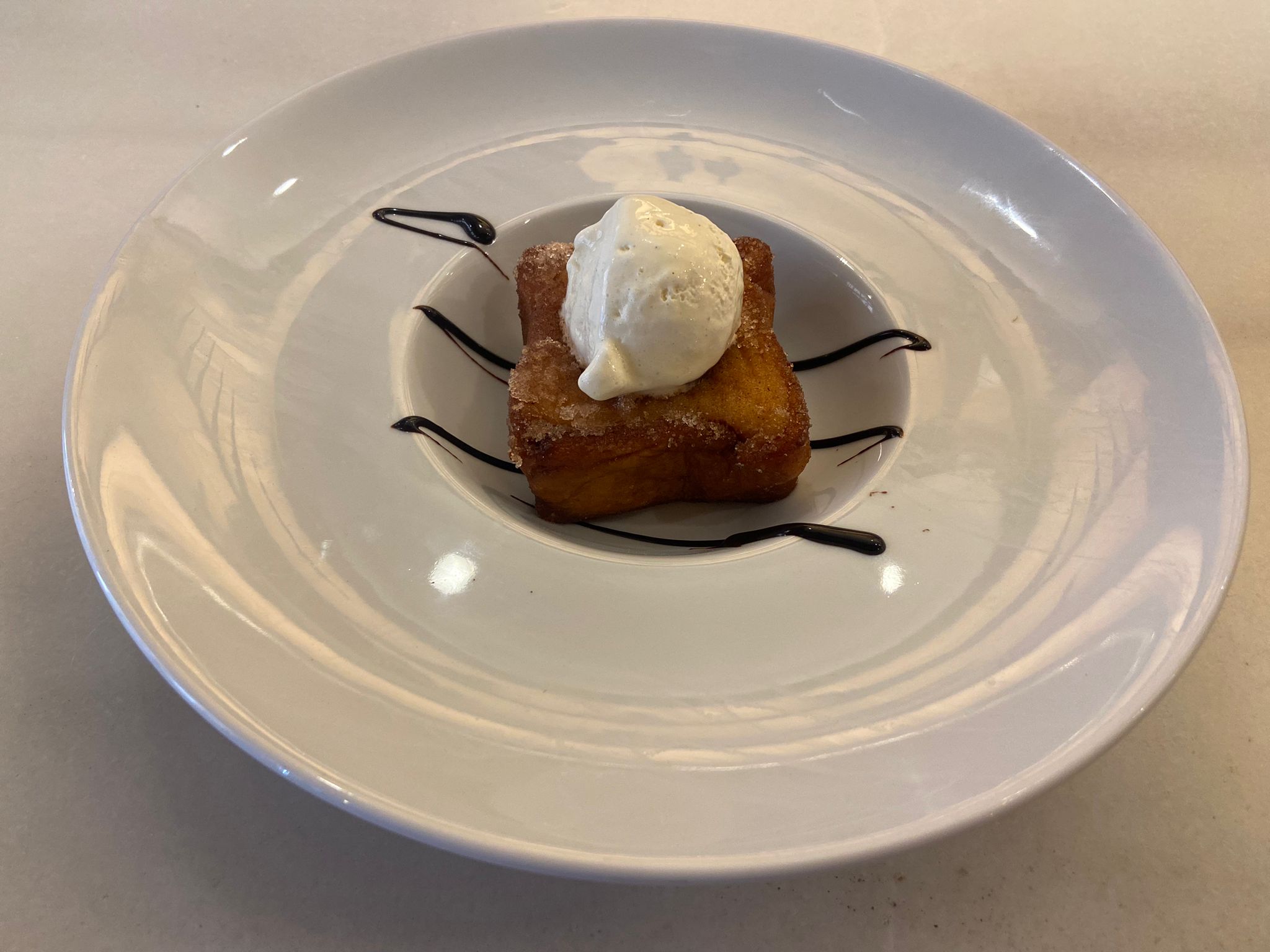French toast ingot with biscuit cream