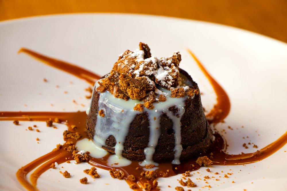 Chocolate Coulant with Dulce de Leche