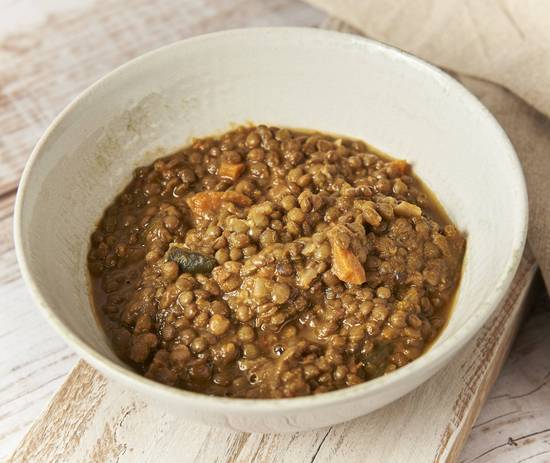Lentils with japanese curry 