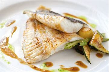 Grilled sea bream supreme with sautéed vegetables