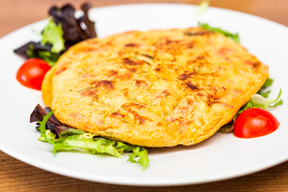 Omelete de batata espanhola ao estilo 'Mirador'