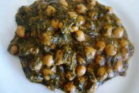 Spinach with Chickpeas Tapa