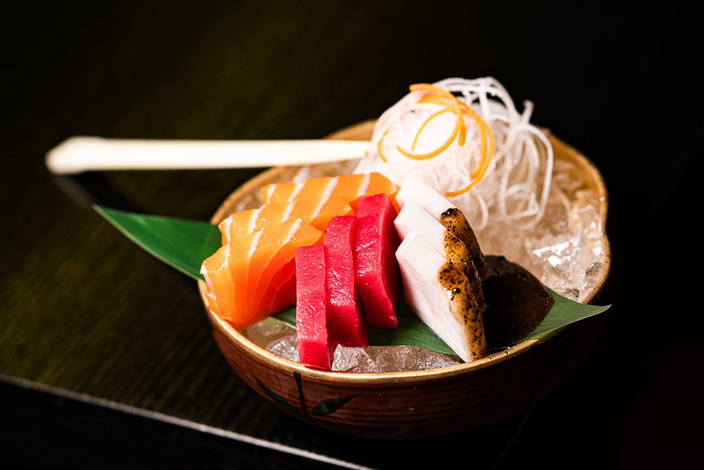 Mischung aus Sashimi (9 Stücke)