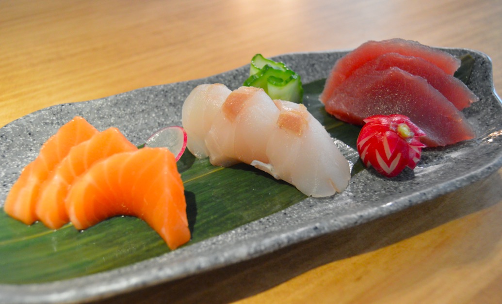 Verschiedene sashimi