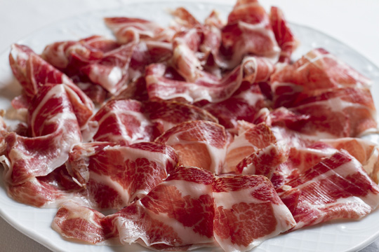 Iberian ham (machine cut)