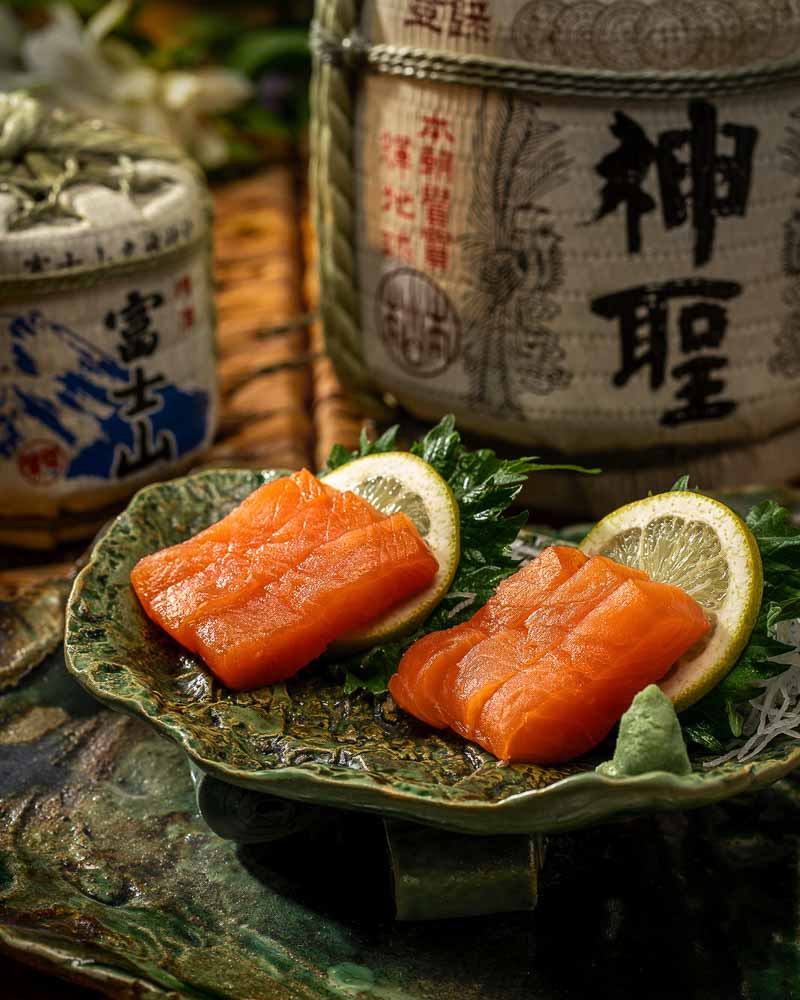 Sashimi de salmón 